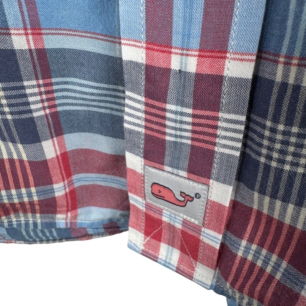 Vineyard‎ Vines Murray Shirt Mens M Plaid Button Down Cotton Long Sleeve Preppy - Picture 6 of 7